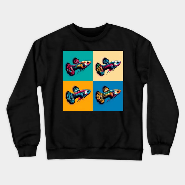 Endler Guppy - Cool Tropical Fish Crewneck Sweatshirt by PawPopArt